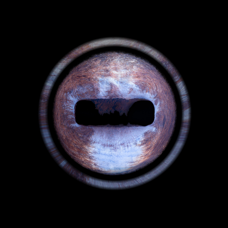 Photographie iris équin effet 3 halo 2